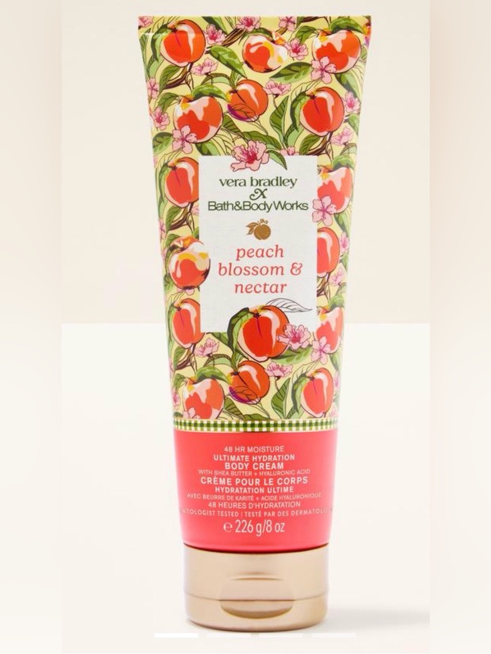 Vera Bradley x Bath & Body Works Peach Blossom & Nectar Body Cream